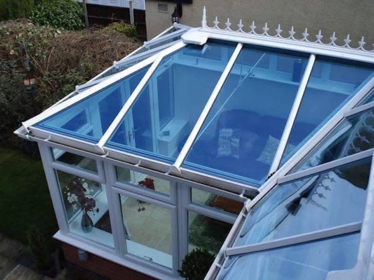 Professional conservatory cleaning service in Suffolk restoring glass panels, frames and roof to a spotless finish.