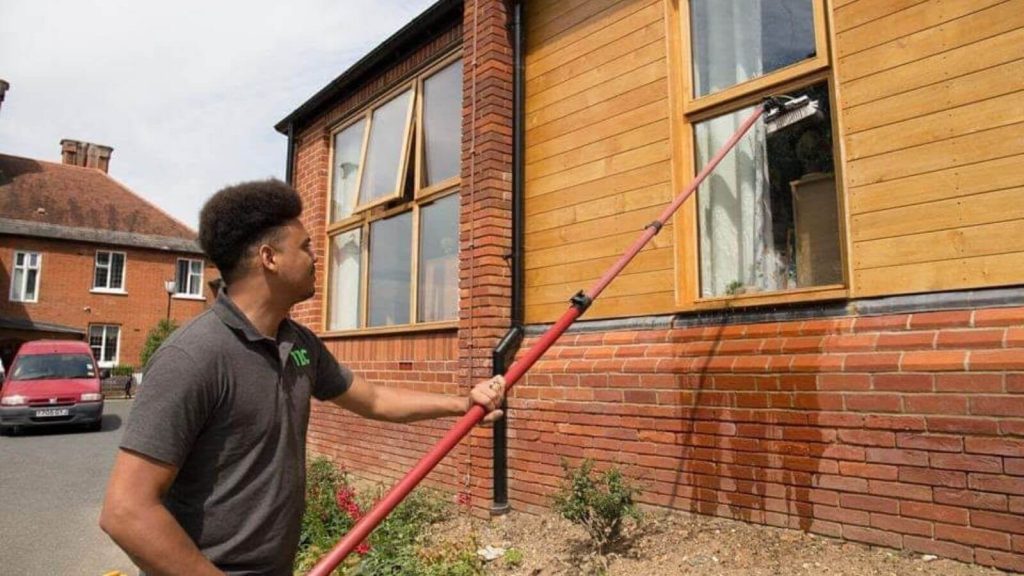 Professional residential window cleaning completed by TLC in Ipswich