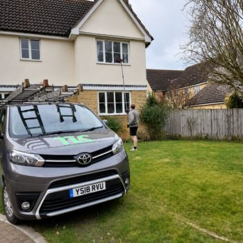 Clean detached family home after professional residential window cleaning service.